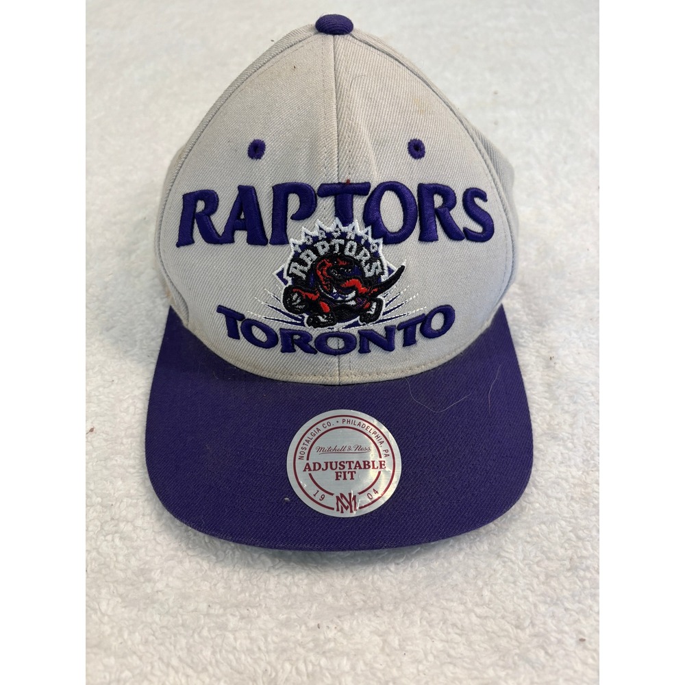 Mitchell‎ & Ness Toronto Raptors Hardwood Classics Snapback Hat Grey Purple NBA